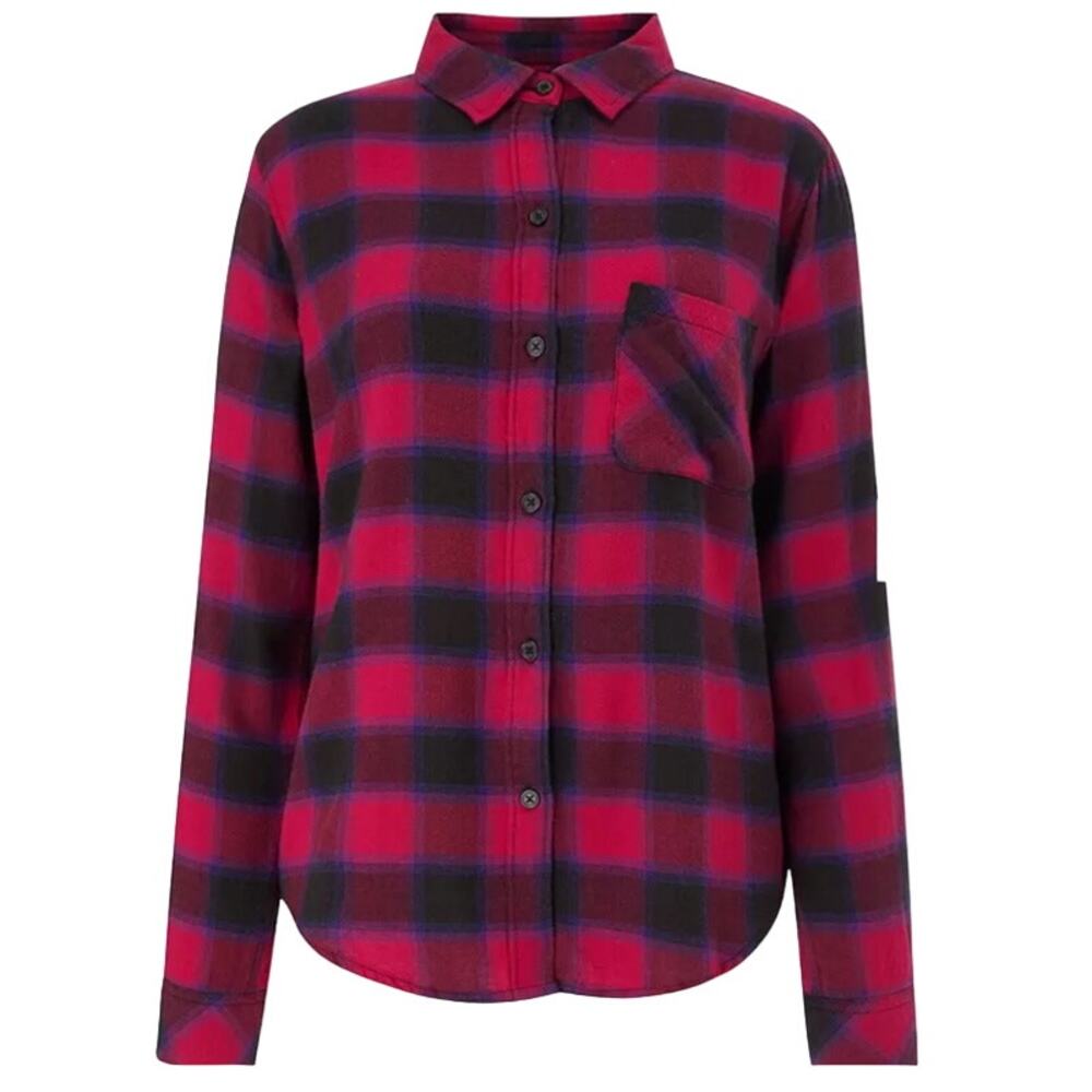 Rails Milo Flannel Button Down Shirt In Black Che… - image 7